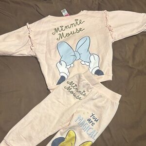 Minnie Mouse Pink Kids Pajamas